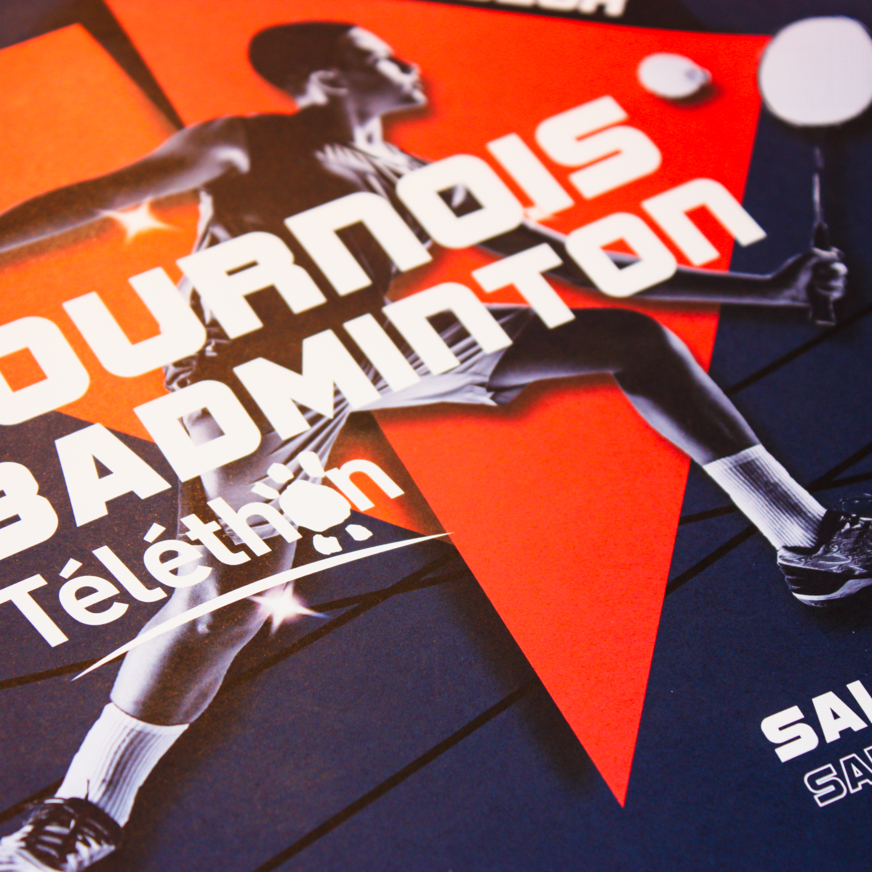 Affiche du tournoi Téléthon du Badminton Samsonnais